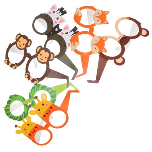 VILLFUL 12 Stück Tier Themen Papierbrillen für Kindergeburtstage Lustige Foto Requisiten Dekoration für Dschungelpartys und Mitgebsel für Shower Feiern VILLFUL 12 Stück Tier Themen Papierbrillen für Kindergeburtstage Lustige Foto Requisiten Dekoration für Dschungelpartys und Mitgebsel für Shower Feiern von VILLFUL