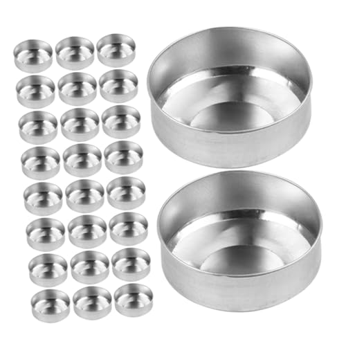 VILLFUL 120 Stück Aluminium Teelichtbecher Leere Kerzenformen für Diy Winddicht Langlebig für Festliche Dekorationen und Gemütliche VILLFUL 120 Stück Aluminium Teelichtbecher Leere Kerzenformen für Diy Winddicht Langlebig für Festliche Dekorationen und Gemütliche von VILLFUL