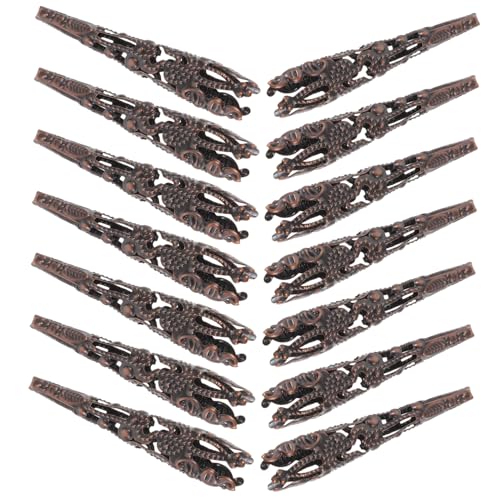 VILLFUL 120 Stück Metall Perlenkappen Endkappen für Schmuckherstellung Bead Caps DIY Bastelperlen für Halsketten Armbänder Bastelmaterial Zubehör in Antik rotkupfer VILLFUL 120 Stück Metall Perlenkappen Endkappen für Schmuckherstellung Bead Caps DIY Bastelperlen für Halsketten Armbänder Bastelmaterial Zubehör in Antik rotkupfer von VILLFUL