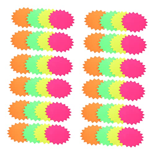 VILLFUL 120 Stück Fluorescente Preisschilder Auffällige Form Für Kundenattraktion Supermärkte Einzelhandel Werbezwecke VILLFUL 120 Stück Fluorescente Preisschilder Auffällige Form Für Kundenattraktion Supermärkte Einzelhandel Werbezwecke von VILLFUL
