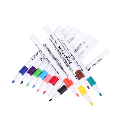 VILLFUL 12Stücke Farbige Stifte für Wasserbasierte Marker für Kunsthandwerk und Mehr Teiliges für DIY Projekte von VILLFUL