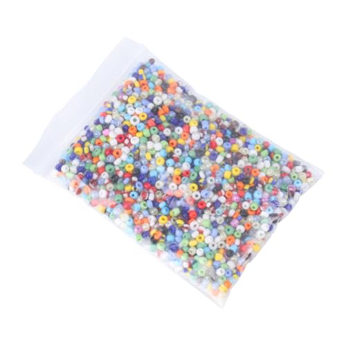 VILLFUL 1350 Stück Glasperlen Mix Farben Kleine DIY Perlen für Armbänder Halsketten Schmuckherstellung Leuchtende Glas Rocailles für Kreative Bastelprojekte und Kinderentwicklung von VILLFUL