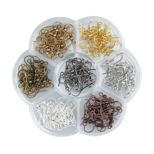 VILLFUL 140 Stück Teiliges DIY Schmuckset mit Federohrdrähten Farben Leichte Ohrringhaken für Schmuck Selber Machen Formbare und Langlebige Ohrhaken für Individuellen Ohrschmuck von VILLFUL
