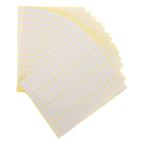 VILLFUL 15 Blatt Etikettenaufkleber Weiß Zum Beschriften Kleiner Etiketten Beschriftungsaufkleber Etikettenaufkleber Easy Peel Etiketten Etiketten Tags Aufkleber Easy Peel Off Sticker von VILLFUL