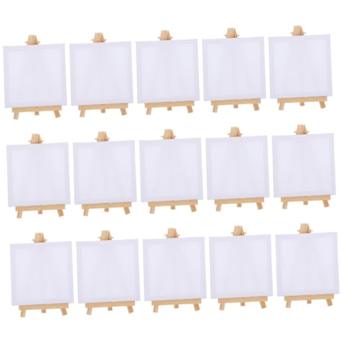 VILLFUL 15 Sätze DIY Malrahmen Set mit Holz Staffeleien und Leinwänden für Kreative Projekte für Schüler und Kunstbegeisterte Vielseitig Einsetzbar für Öl und Acrylmalerei von VILLFUL