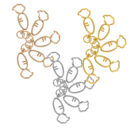 VILLFUL 15 Stück Teiliges Karotten Schlüsselanhänger Clips Clips mit Drehverschluss für Diy Schmuckprojekte Kreative Schlüsselanhänger und Bastelarbeiten Silber und Gold VILLFUL 15 Stück Teiliges Karotten Schlüsselanhänger Clips Clips mit Drehverschluss für Diy Schmuckprojekte Kreative Schlüsselanhänger und Bastelarbeiten Silber und Gold von VILLFUL