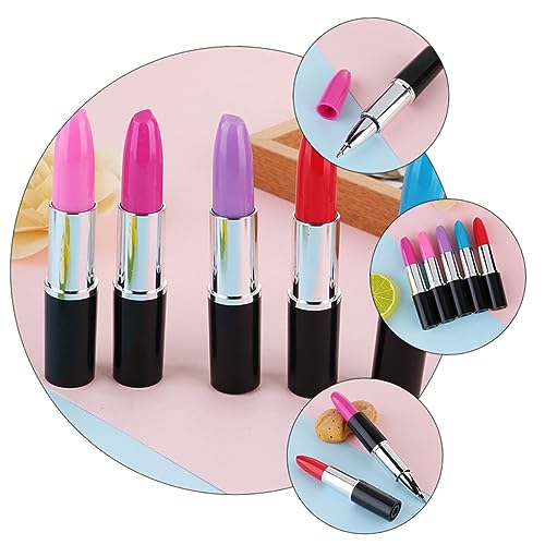 VILLFUL 15 Stück Teiliges Kreatives Lippenstift Form Kugelschreiber Kunststoff Signierstift mit Glatter Schreibleistung Geschenkidee für Schule und Party Farblich Sortiert VILLFUL 15 Stück Teiliges Kreatives Lippenstift Form Kugelschreiber Kunststoff Signierstift mit Glatter Schreibleistung Geschenkidee für Schule und Party Farblich Sortiert von VILLFUL