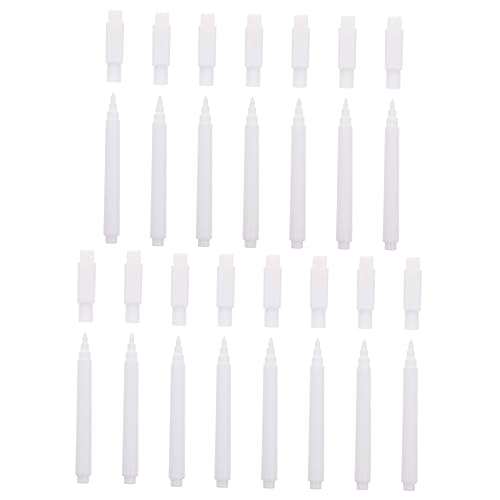 VILLFUL 15 Stück Teiliges Weiße Flüssigkreidestifte mit Pinselspitze Abwischbare Whiteboard Marker für Tafel und Fenster Geruchslose Langlebige Kreidestifte für Schule und Büro von VILLFUL