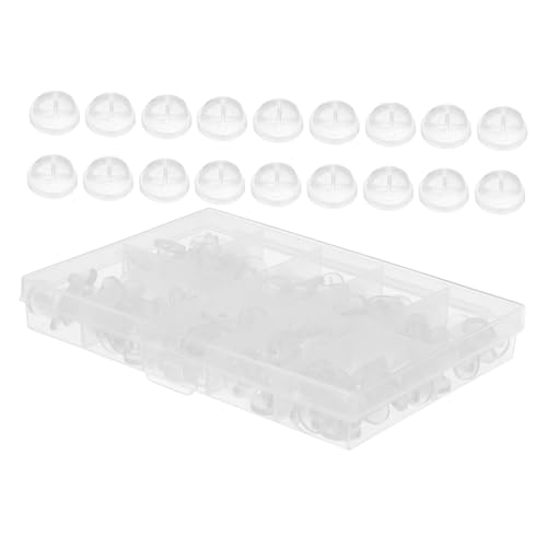 VILLFUL 150 Stück Flexible Gummi Pin Backs mit Transparentem Aufbewahrungsbox Runde Broschenverschluss-sicherung für Abzeichen Anstecknadeln Namensschilder und Hüte Schonend zu Stoffen VILLFUL 150 Stück Flexible Gummi Pin Backs mit Transparentem Aufbewahrungsbox Runde Broschenverschluss-sicherung für Abzeichen Anstecknadeln Namensschilder und Hüte Schonend zu Stoffen von VILLFUL