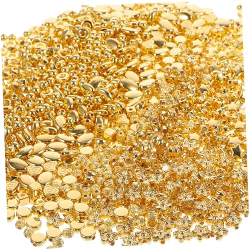 VILLFUL 1500 Stück Teiliges DIY Schmuckperlen Kunststoffperlen Herz Stern Eckig Rund Spacer Perlen für Armbänder Halsketten Schmuckherstellung Bastelperlen für Erwachsene von VILLFUL