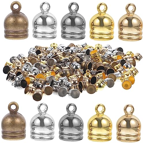VILLFUL 150Pcs Endkappen Pendants Cord Quasten Austauschbar Armband Legierung Kegelperlenkappen End Lederband Jewelry Kordel Metallstecker Stopper Halskette Schmuckherstellung VILLFUL 150Pcs Endkappen Pendants Cord Quasten Austauschbar Armband Legierung Kegelperlenkappen End Lederband Jewelry Kordel Metallstecker Stopper Halskette Schmuckherstellung von VILLFUL