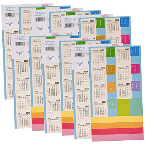 VILLFUL 16 Blatt Index Aufkleberpapier, Kalenderaufkleber, Planerzubehör, Monatsplaner Registerkarten, Notizblock, Kalenderaufkleber, Monatskalender Registerkarten, Index Registerkarten, von VILLFUL