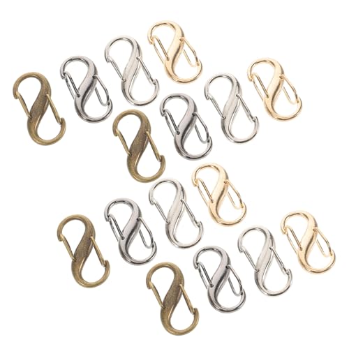 VILLFUL 16 Stück Teiliges Verstellbare Metallketten verschlüsse für Taschen S förmige Kettenverschlüsse in Vier Farben Kompakt Langlebig Einfach zu Bedienen für VILLFUL 16 Stück Teiliges Verstellbare Metallketten verschlüsse für Taschen S förmige Kettenverschlüsse in Vier Farben Kompakt Langlebig Einfach zu Bedienen für von VILLFUL