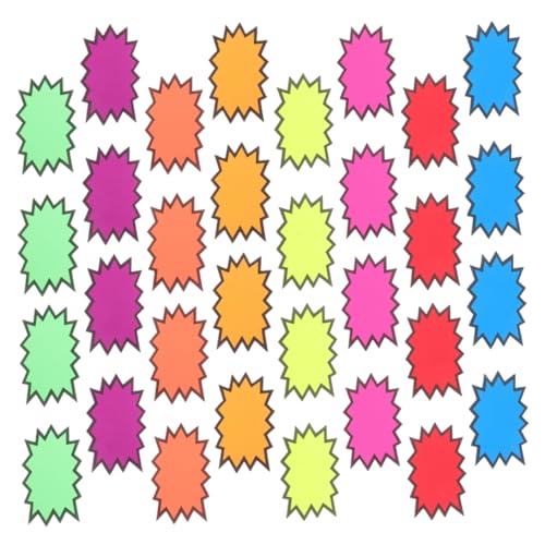 VILLFUL 160 Stück Fluoreszierende Preisschilder für Einzelhandel Neon Verkaufsetiketten Wiederverwendbar für Supermärkte und Geschäfte VILLFUL 160 Stück Fluoreszierende Preisschilder für Einzelhandel Neon Verkaufsetiketten Wiederverwendbar für Supermärkte und Geschäfte von VILLFUL