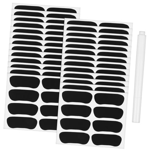VILLFUL 160 Stück Teiliges Sports Eye Strips aus PVC Selbstklebende Schwarze Augenaufkleber mit Weißem Stift Langlebig Blendreduzierend für Fußball Baseball und Sportpartys VILLFUL 160 Stück Teiliges Sports Eye Strips aus PVC Selbstklebende Schwarze Augenaufkleber mit Weißem Stift Langlebig Blendreduzierend für Fußball Baseball und Sportpartys von VILLFUL