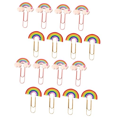 VILLFUL 16Stücke Farbige Büroklammern Stabile Dekorative Clips für Büro Schule und Bastelarbeiten Praktische Dokumenten und Papierhalter für Notizen und Kreative VILLFUL 16Stücke Farbige Büroklammern Stabile Dekorative Clips für Büro Schule und Bastelarbeiten Praktische Dokumenten und Papierhalter für Notizen und Kreative von VILLFUL
