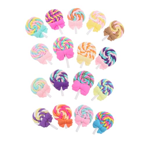 VILLFUL 17 Stück Teiliges Charms aus Polymer Clay Süße Bowtie Dekoration für Diy Schmuck Scrapbooking und Kühlschrankmagnete Kawaii Flatback Perlen von VILLFUL