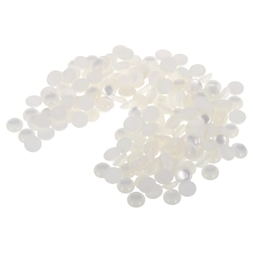 VILLFUL 175 Stk. Halbkugelperlen Resin Imitation Perlen für Diy Bastelprojekte Flache Rückseite für Schmuckherstellung Scrapbooking und Haaraccessoires von VILLFUL