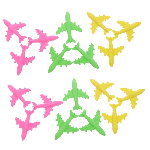 VILLFUL 18 Stück Flugzeug Radiergummis Bunte Schulstationery für Belohnungen und Party Mitgebsel Spaßartikel für Schüler und Kreative Bastelprojekte Zufällige Farbe von VILLFUL