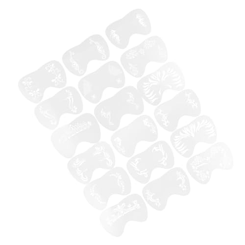 VILLFUL 18 Stück Teiliges Face Painting Schablonen aus Wiederverwendbarem Kunststoff Einfache Reinigung Große Muster für DIY Dekorationen Geeignet für Airbrush Gesichtsbemalung VILLFUL 18 Stück Teiliges Face Painting Schablonen aus Wiederverwendbarem Kunststoff Einfache Reinigung Große Muster für DIY Dekorationen Geeignet für Airbrush Gesichtsbemalung von VILLFUL