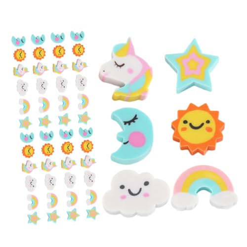 VILLFUL 180 Stück Mini Radiergummis für Bunte Wolken Sterne Mond Einhorn Formen Kreative Schulradierer Zubehör für Schule Partygeschenke und Belohnungen VILLFUL 180 Stück Mini Radiergummis für Bunte Wolken Sterne Mond Einhorn Formen Kreative Schulradierer Zubehör für Schule Partygeschenke und Belohnungen von VILLFUL