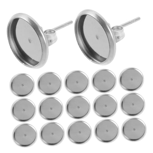 VILLFUL 180 Stück Teiliges Edelstahl Runde Cabochon Fassungen Robuste Lünette DIY Schmuckherstellung Vielseitige Metall Ohrringrohlinge für Individuelle Designs VILLFUL 180 Stück Teiliges Edelstahl Runde Cabochon Fassungen Robuste Lünette DIY Schmuckherstellung Vielseitige Metall Ohrringrohlinge für Individuelle Designs von VILLFUL