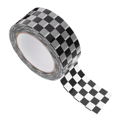 VILLFUL 1Rolle Klebeband Kariert Selbstklebendes Dichtungsband für Verpackungen DIY Dekoration Vielseitig Einsetzbar Stark Haftend Einfach Anwendung von VILLFUL