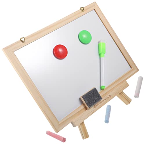 VILLFUL 1Satz Magnetisches Kinderschreibbrett Doppelseitige Kreidetafel mit Holzrahmen und Abwischbar Staffelei für Kreative Aktivitäten VILLFUL 1Satz Magnetisches Kinderschreibbrett Doppelseitige Kreidetafel mit Holzrahmen und Abwischbar Staffelei für Kreative Aktivitäten von VILLFUL