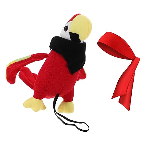 VILLFUL 1Satz Piraten Papagei der Schulter Realistisches Künstliches Vogelmodell mit Kopftuch und Schwarzer Bandana für Halloween Leicht und Bequem VILLFUL 1Satz Piraten Papagei der Schulter Realistisches Künstliches Vogelmodell mit Kopftuch und Schwarzer Bandana für Halloween Leicht und Bequem von VILLFUL
