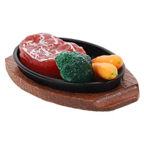 VILLFUL 1Satz Puppenhaus Gefälschtes Steak Modell Realistisches Lebensmittel für Spielküchenzubehör zum Ausstellen und Vortäuschen von Miniaturformat VILLFUL 1Satz Puppenhaus Gefälschtes Steak Modell Realistisches Lebensmittel für Spielküchenzubehör zum Ausstellen und Vortäuschen von Miniaturformat von VILLFUL