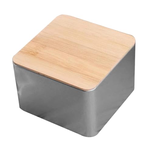 VILLFUL 1Stück Aufbewahrungsbox Vintage Weißblech Quadratische für Süßigkeiten Münzen und Schlüssel Robuste Metallbox für Weihnachten Hochzeiten Partys von VILLFUL