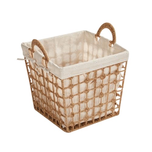 VILLFUL 1Stück Moderner Wäschekorb aus Juteseil Mehrzweck Aufbewahrungskorb für Schmutzige Kleidung für Schlafzimmer Bad Wohnzimmer und Waschküche Praktischer Organizer VILLFUL 1Stück Moderner Wäschekorb aus Juteseil Mehrzweck Aufbewahrungskorb für Schmutzige Kleidung für Schlafzimmer Bad Wohnzimmer und Waschküche Praktischer Organizer von VILLFUL