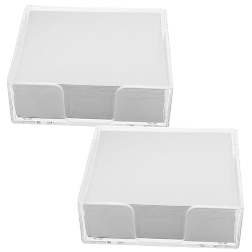 VILLFUL 2 Boxen Notizpapierwürfel Nicht Klebende Notizblöcke Ausziehbar Nachrichtenpapier Memo-papier VILLFUL 2 Boxen Notizpapierwürfel Nicht Klebende Notizblöcke Ausziehbar Nachrichtenpapier Memo-papier von VILLFUL