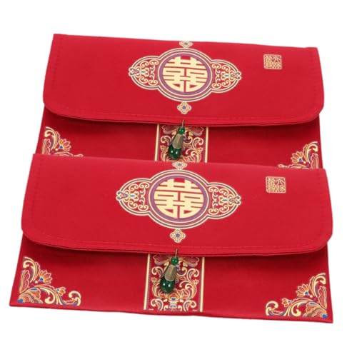 VILLFUL 2 Chinesische Rote Taschen – Chinesische Hochzeit Hong Bao Grußkarte Geldumschläge Für Visitenkarten Geburtstag Neujahrsparty VILLFUL 2 Chinesische Rote Taschen – Chinesische Hochzeit Hong Bao Grußkarte Geldumschläge Für Visitenkarten Geburtstag Neujahrsparty von VILLFUL