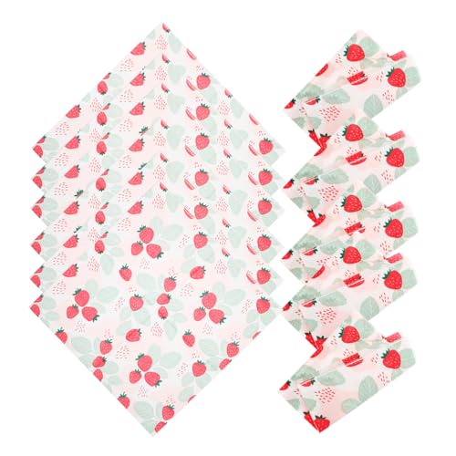 VILLFUL 2 Erdbeerservietten, Dekorative Servietten, Party Papierservietten, Servietten Mit Erdbeermuster, Entzückende Partyservietten, Dekorative Partyservietten, Originelle Servietten, von VILLFUL