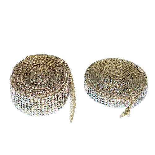 VILLFUL Heißes Diamantklebenetz 2 Rollen Dekorative Strassbandaufkleber Selbstklebende Strassbandstreifen Für Bastelwerkzeuge VILLFUL Heißes Diamantklebenetz 2 Rollen Dekorative Strassbandaufkleber Selbstklebende Strassbandstreifen Für Bastelwerkzeuge von VILLFUL