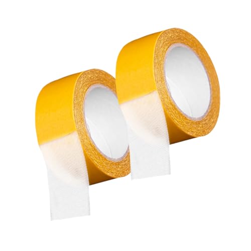 VILLFUL 2 Rollen Doppelseitiges Gewebeband, Zweiseitiges Klebeband Für Wände, Glasfaserband, Teppichband, Doppelseitiges Klebeband, Entfernbares Bastelband, Hochzeitsteppichband, von VILLFUL