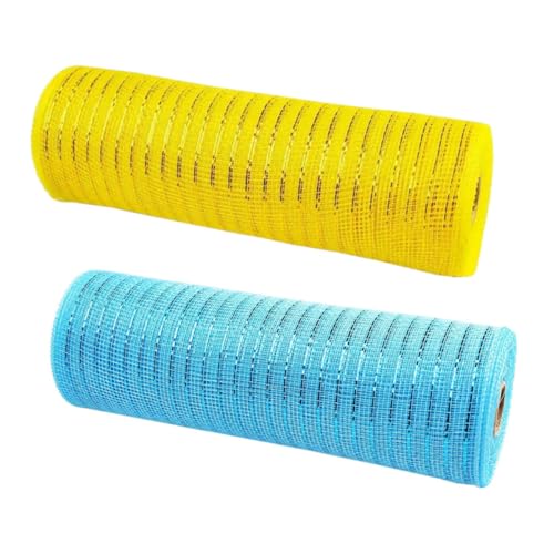 VILLFUL 2 Rollen Easter Mesh Ribbon Yards und Dekoratives Netzband für Diy Kranzgestaltung und Frühlingsfest Dekoration Robust und Vielseitig für Blumenverpackung und Bastelprojekte VILLFUL 2 Rollen Easter Mesh Ribbon Yards und Dekoratives Netzband für Diy Kranzgestaltung und Frühlingsfest Dekoration Robust und Vielseitig für Blumenverpackung und Bastelprojekte von VILLFUL