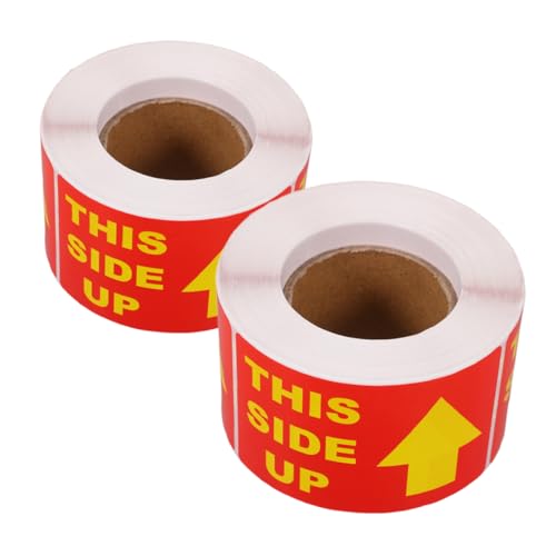 VILLFUL 2 Rollen Fragile Versandaufkleber pro Rolle Selbstklebende Warnetiketten für Verpackung und Versand Hochwertige Haftung für Sichere von VILLFUL