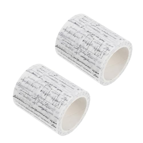 VILLFUL 2 Rollen Gothic Washi Tape Vintage Japanisches Papier Klebeband DIY Scrapbooking Dekoratives Klebeband für Geschenkverpackung Tagebuchkarten Kreative Bastelideen von VILLFUL