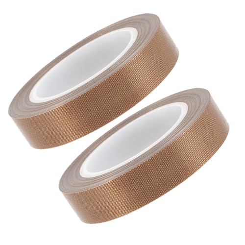 VILLFUL 2 Rollen Hitzebeständiges Klebeband Vakuumiergerät Maschinenband Ptfe Band Versiegelungsband Für Vakuumierer Handversiegelungsbänder Isolierbänder Ptfe Dichtungsband Vakuumierband von VILLFUL