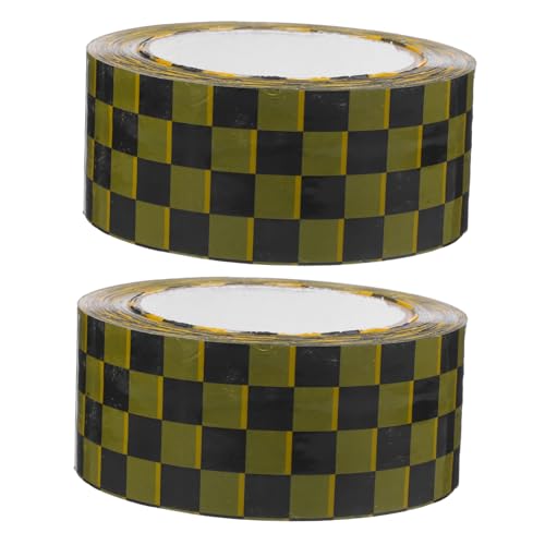VILLFUL 2 Rollen Kariertes Siegelband, Warenverpackungsband, Versandband, Siegelbänder, Verpackungsmaterial Für Kleine Unternehmen, Verpackungsbänder, Klebeband, Verpackungsband, von VILLFUL