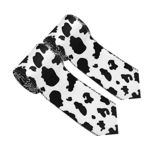 VILLFUL 2 Rollen Kuhmuster Ripsband Polyester für Diy Bastelprojekte Tierdruck Dekoration für Hochzeiten Geburtstagsfeiern und Kränze Elegant und Vielseitig Einsetzbar VILLFUL 2 Rollen Kuhmuster Ripsband Polyester für Diy Bastelprojekte Tierdruck Dekoration für Hochzeiten Geburtstagsfeiern und Kränze Elegant und Vielseitig Einsetzbar von VILLFUL
