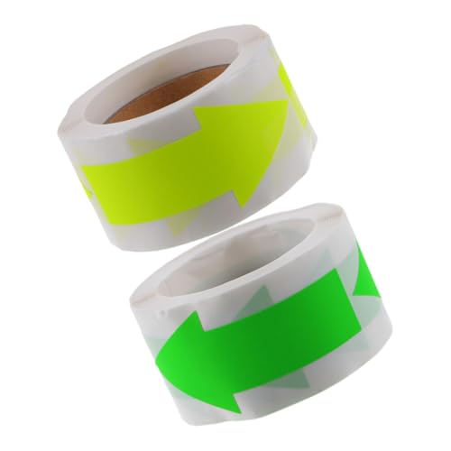 VILLFUL 2 Rollen Leuchtende Richtungsaufkleber Selbstklebende Etiketten für Geschenkverpackung Briefumschläge Basteln Partys Geeignet Leuchtend Grün und Gelb VILLFUL 2 Rollen Leuchtende Richtungsaufkleber Selbstklebende Etiketten für Geschenkverpackung Briefumschläge Basteln Partys Geeignet Leuchtend Grün und Gelb von VILLFUL