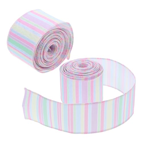 VILLFUL 2 Rollen Osterband Breites Stoffband mit Drahtkante Pastellfarbiges Dekoband für Hochzeiten und Diy Bastelprojekte Langlebig und Elegant VILLFUL 2 Rollen Osterband Breites Stoffband mit Drahtkante Pastellfarbiges Dekoband für Hochzeiten und Diy Bastelprojekte Langlebig und Elegant von VILLFUL