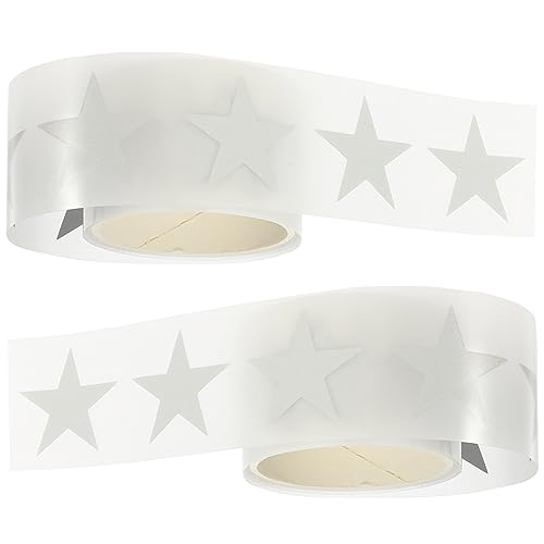 VILLFUL 2 Rollen Reflektierende Wärmeübertragung Vinylfolie DIY Star Muster Bügeltextilien Glänzend Silberne Transferfolie für Kreative Kleidungsgestaltung VILLFUL 2 Rollen Reflektierende Wärmeübertragung Vinylfolie DIY Star Muster Bügeltextilien Glänzend Silberne Transferfolie für Kreative Kleidungsgestaltung von VILLFUL