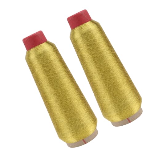 VILLFUL 2 Rollen Reflektierender Glitzer Nähgarn für Maschinenstickerei für DIY Nähprojekte und Bekleidungszubehör von VILLFUL