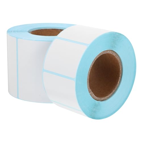 VILLFUL 2 Rollen Selbstklebende Thermoetiketten Blanko Versandetiketten für Adressaufkleber Vielseitig Einsetzbar für Büro und Haushalt von VILLFUL