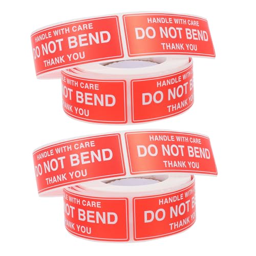 VILLFUL 2 Rollen Versandaufkleber Nicht Knicken Warnetiketten Wasserfeste Selbstklebende Fragile Sticker für Verpackung und Transport Klare Drucke Praktische Handhabung Schutz VILLFUL 2 Rollen Versandaufkleber Nicht Knicken Warnetiketten Wasserfeste Selbstklebende Fragile Sticker für Verpackung und Transport Klare Drucke Praktische Handhabung Schutz von VILLFUL