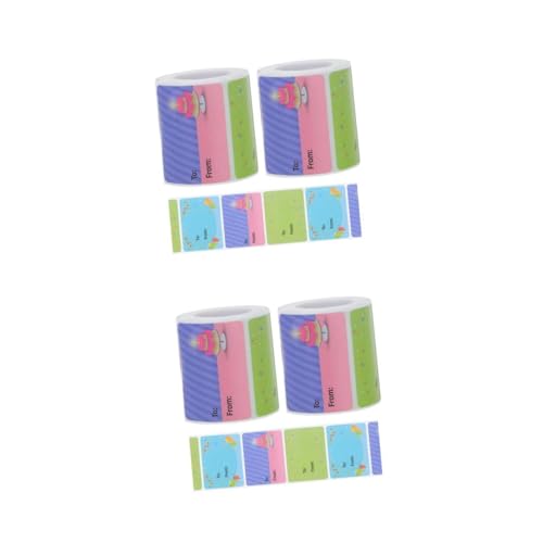 VILLFUL 2 Sätze Geburtstags Aufkleber Selbstklebende Etiketten Mit Bunten Designs Für Geschenkanhänger Party Dekorationen Und Scrapbooking Für Partytüten Und 2 Rollen * 2 VILLFUL 2 Sätze Geburtstags Aufkleber Selbstklebende Etiketten Mit Bunten Designs Für Geschenkanhänger Party Dekorationen Und Scrapbooking Für Partytüten Und 2 Rollen * 2 von VILLFUL